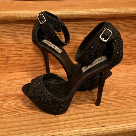 🌸 Steve Madden Pre Loved Carrie Heels w/ Ankle Strap Platforms, size 8.5 - Picture 13 of 15